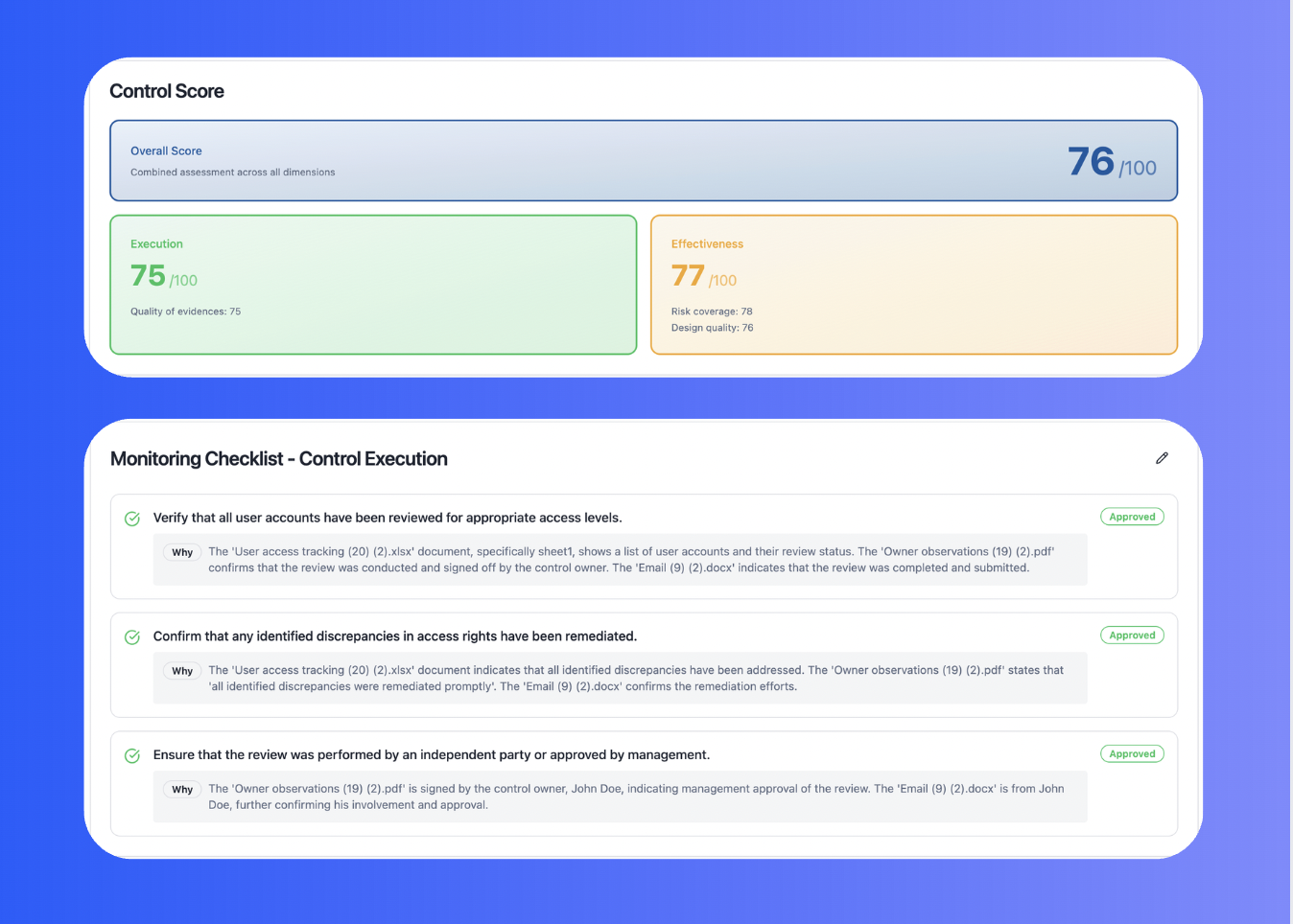 Control, Minus the Drag